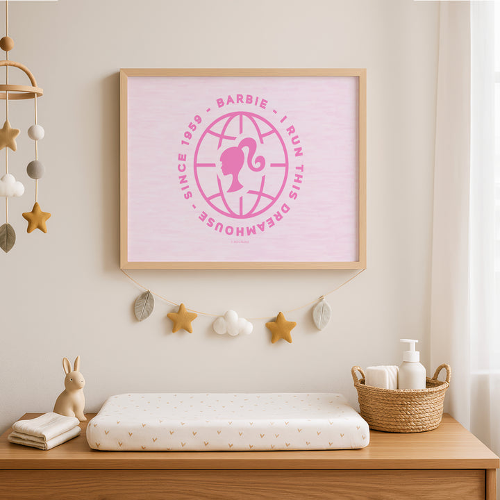 Barbie I run this Dreamhouse Landscape Print