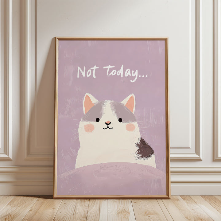 Not Today Cat,gallery wall,timber border