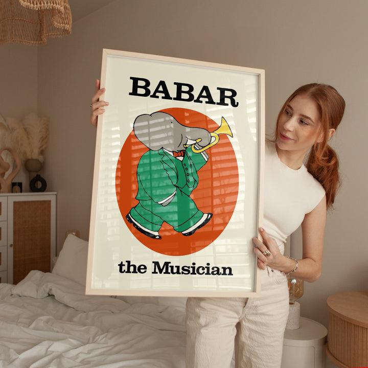 Babar the Musician,bedroom,timber border