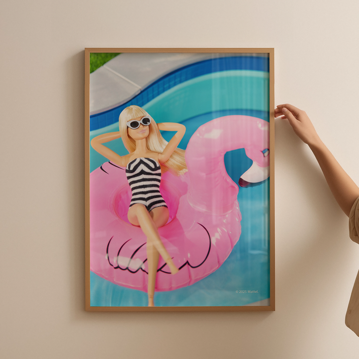 Barbie Pink Palms Print