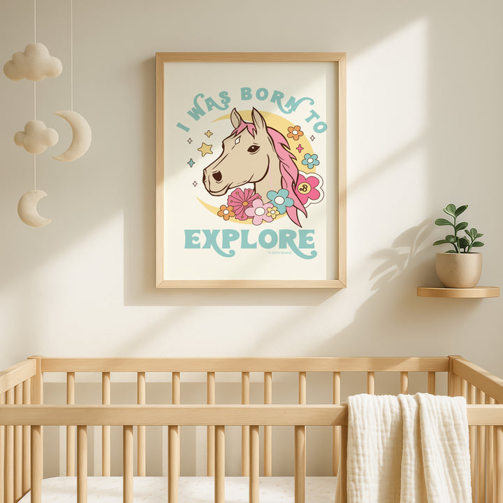 Barbie I was Born to Explore Unicorn Print