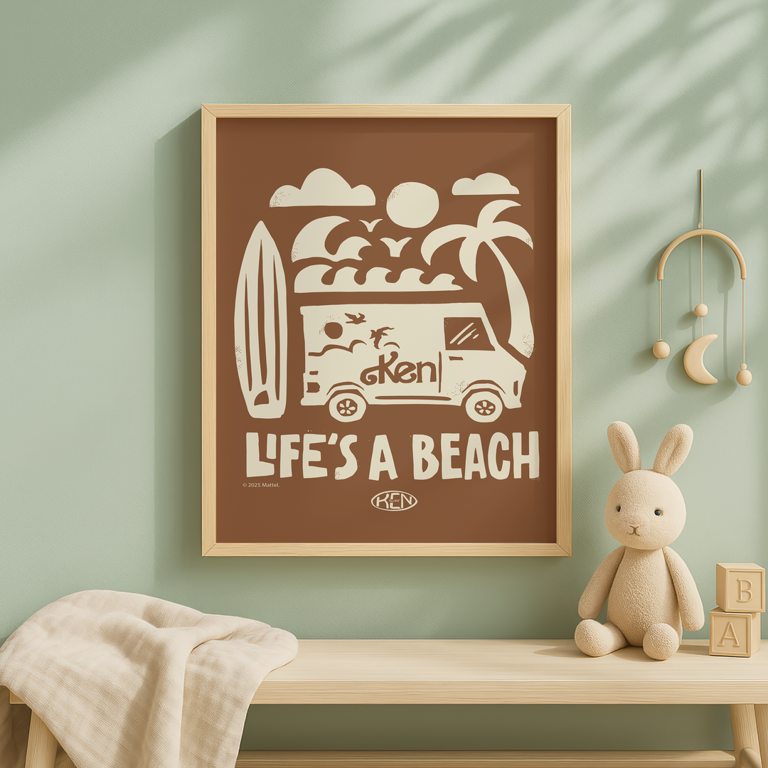 Barbie Life's a Beach Ken Print