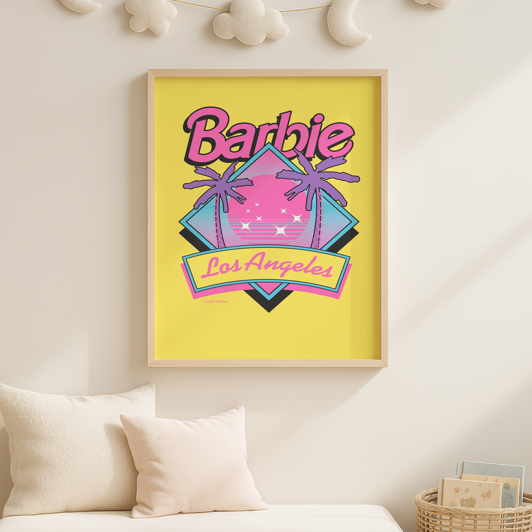 Barbie Los Angelas Retro Summer Poster