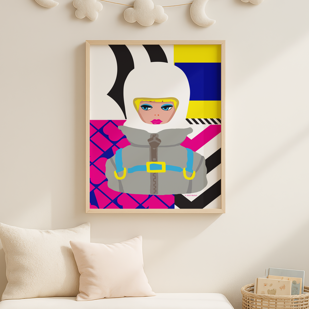 Barbie Pop Art Cubism Wall Art Print