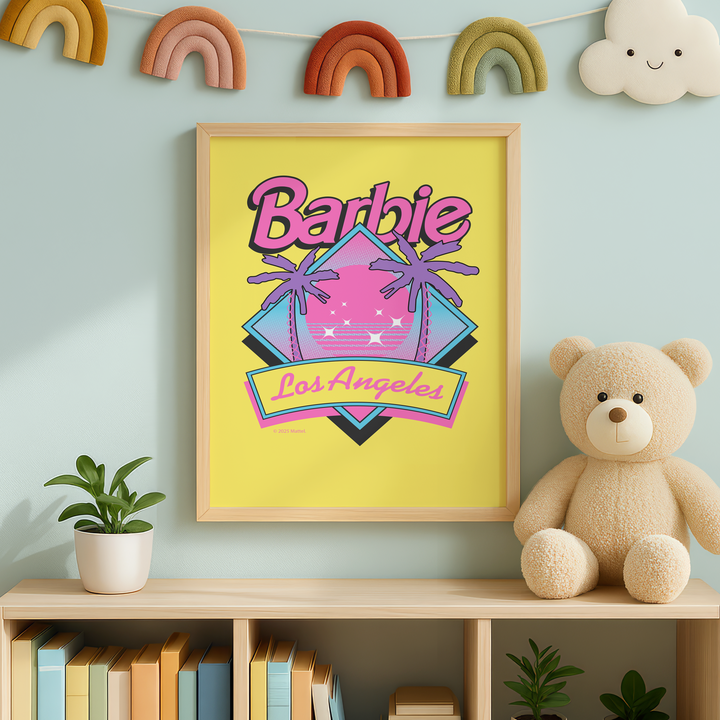 Barbie Los Angelas Retro Summer Poster