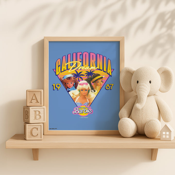 Barbie California Dream 1987 Retro Print