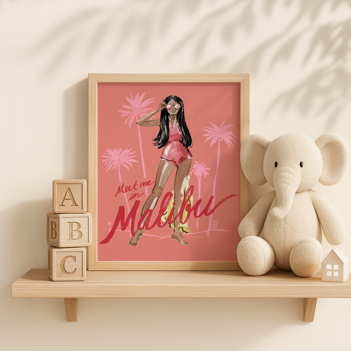 Barbie Meet Me in Malibu Wall Art Landscape Print