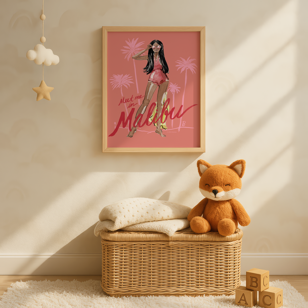 Barbie Meet Me in Malibu Wall Art Landscape Print