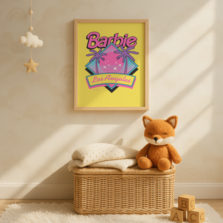 Barbie Los Angelas Retro Summer Poster