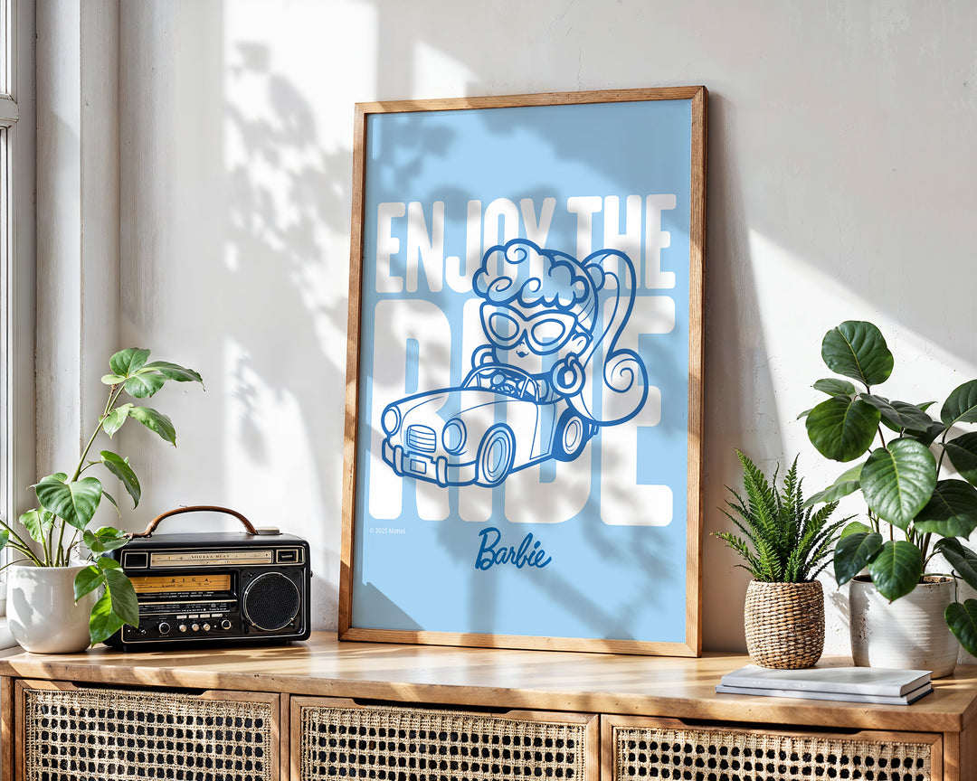 Barbie Enjoy The Ride Portrait Print