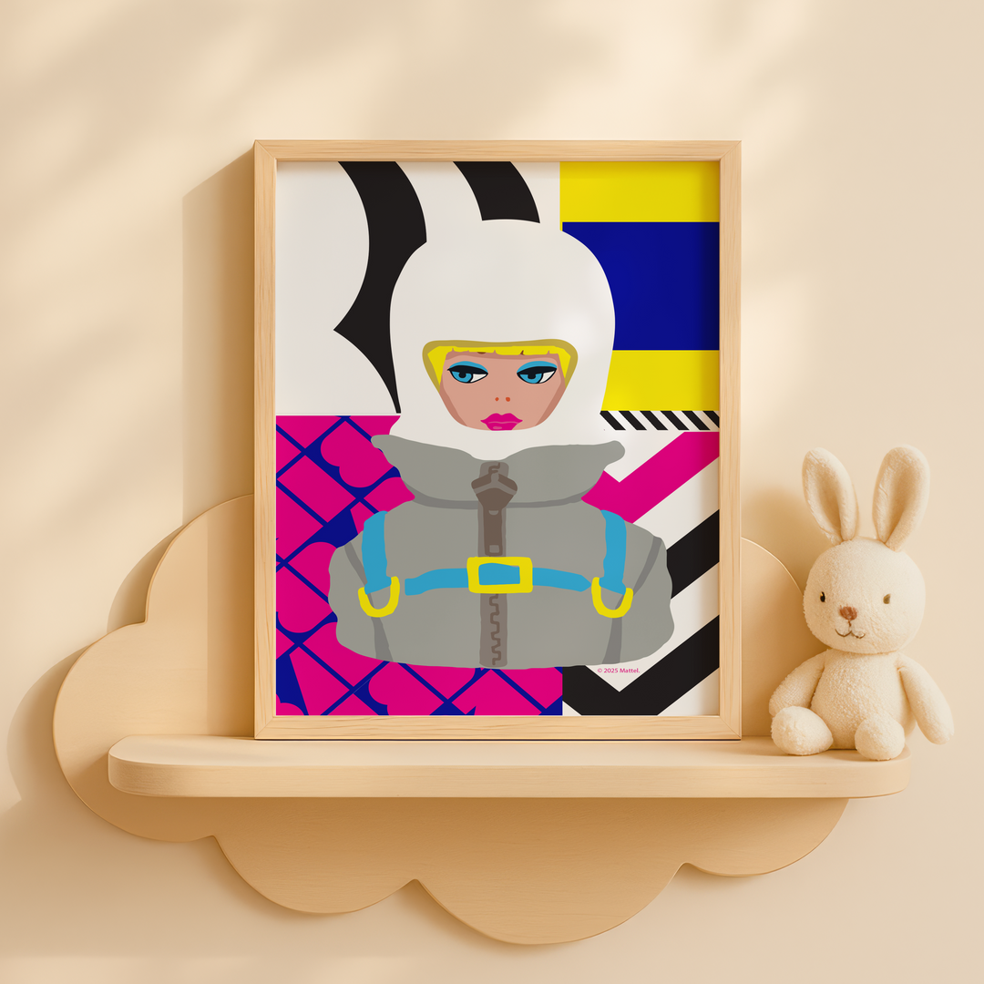 Barbie Pop Art Cubism Wall Art Print