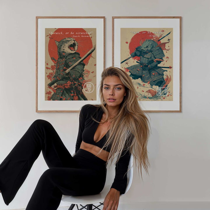 Claw and Fin Set of 2 Japanese Posters