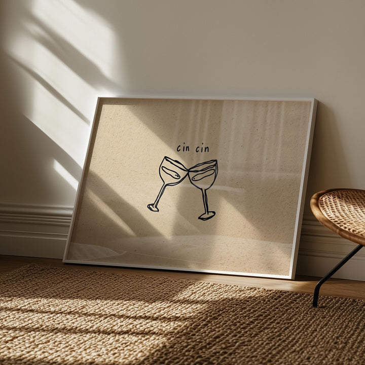 Cin Cin Scribble Wall Art