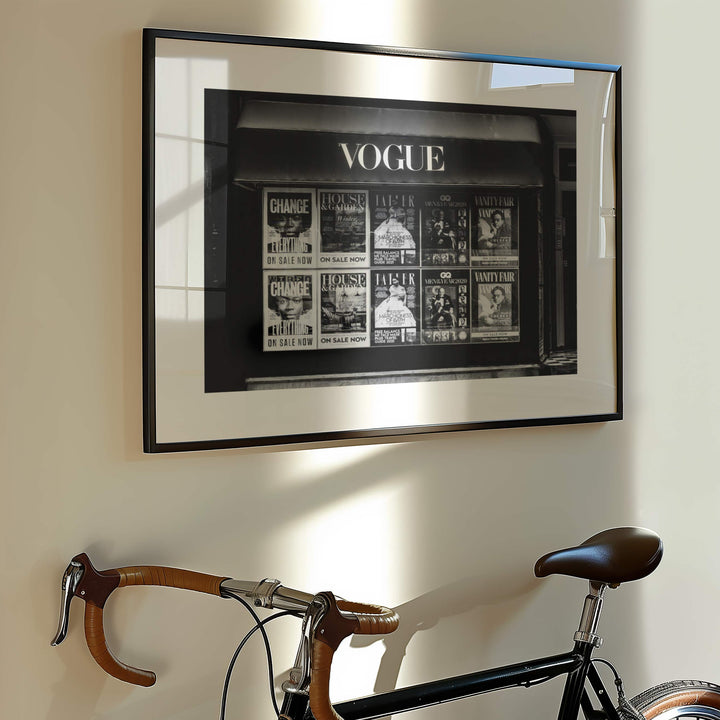 Vogue Vintage Magazine Stand Photography Print