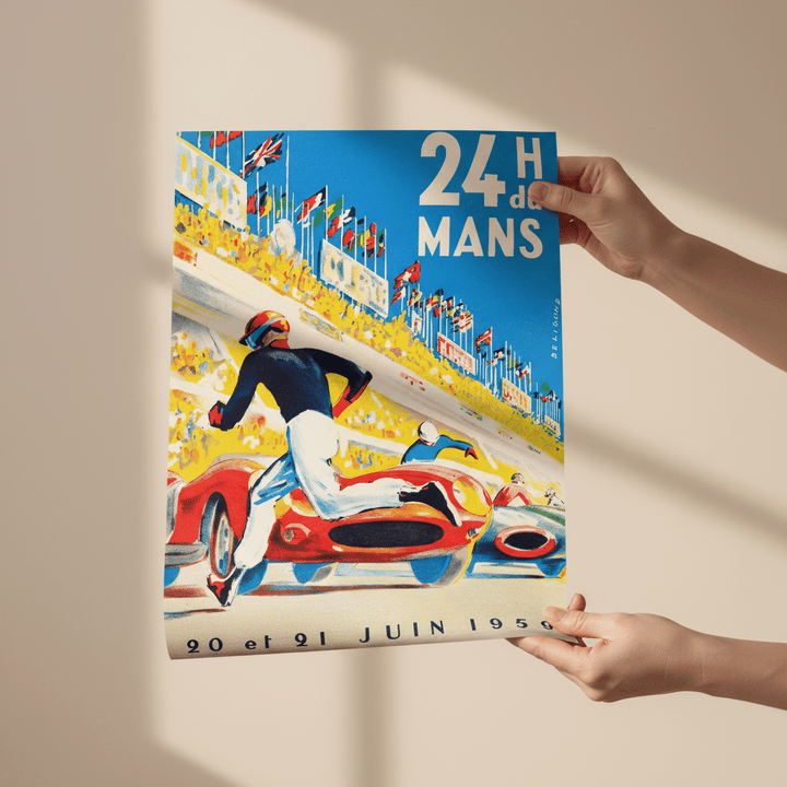 24 Hours of Le Mans 1959 Vintage Poster wall - art - picture - poster