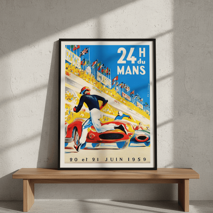 24 Hours of Le Mans 1959 Vintage Poster wall - art - picture - poster