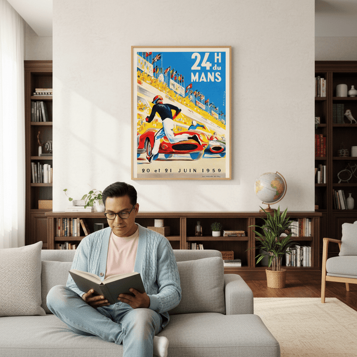 24 Hours of Le Mans 1959 Vintage Poster wall - art - picture - poster