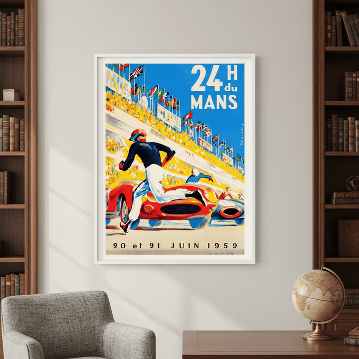 24 Hours of Le Mans 1959 Vintage Poster wall - art - picture - poster