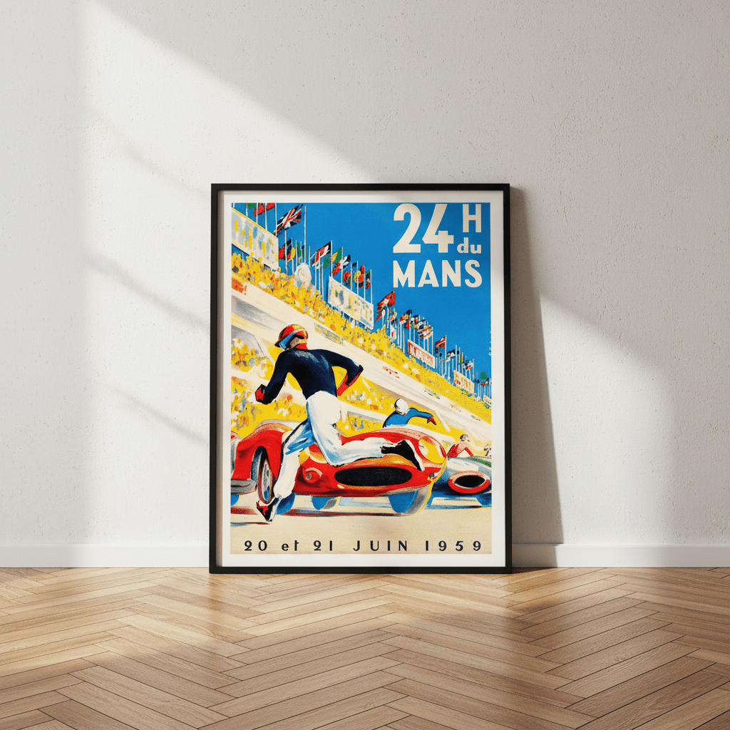 24 Hours of Le Mans 1959 Vintage Poster wall - art - picture - poster