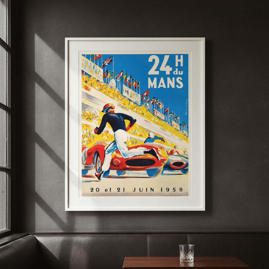 24 Hours of Le Mans 1959 Vintage Poster wall - art - picture - poster
