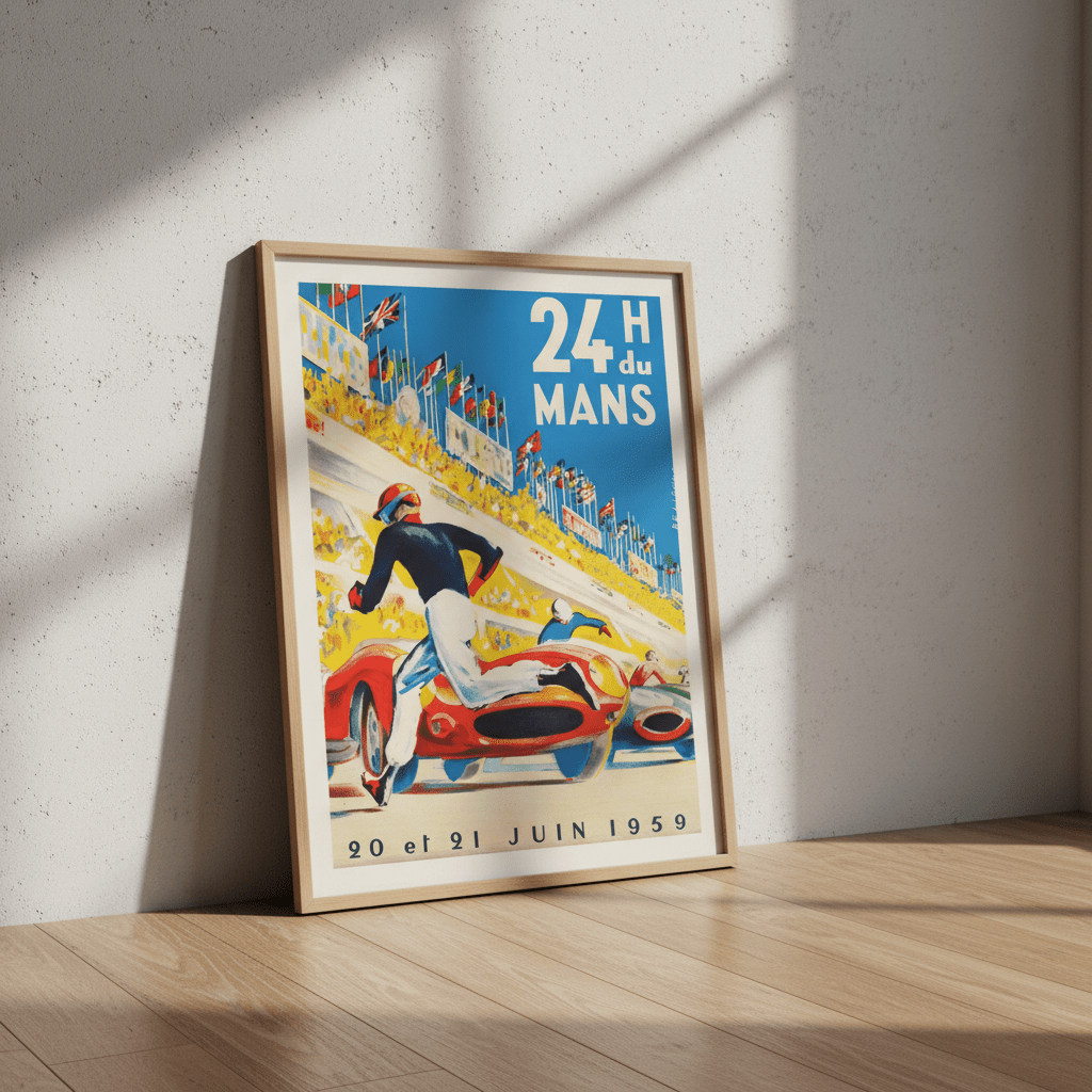 24 Hours of Le Mans 1959 Vintage Poster wall - art - picture - poster