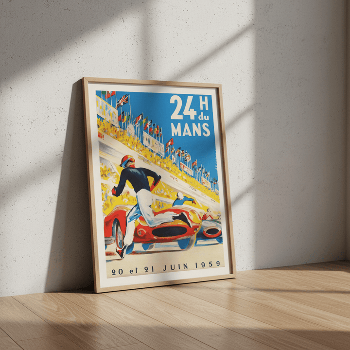 24 Hours of Le Mans 1959 Vintage Poster wall - art - picture - poster