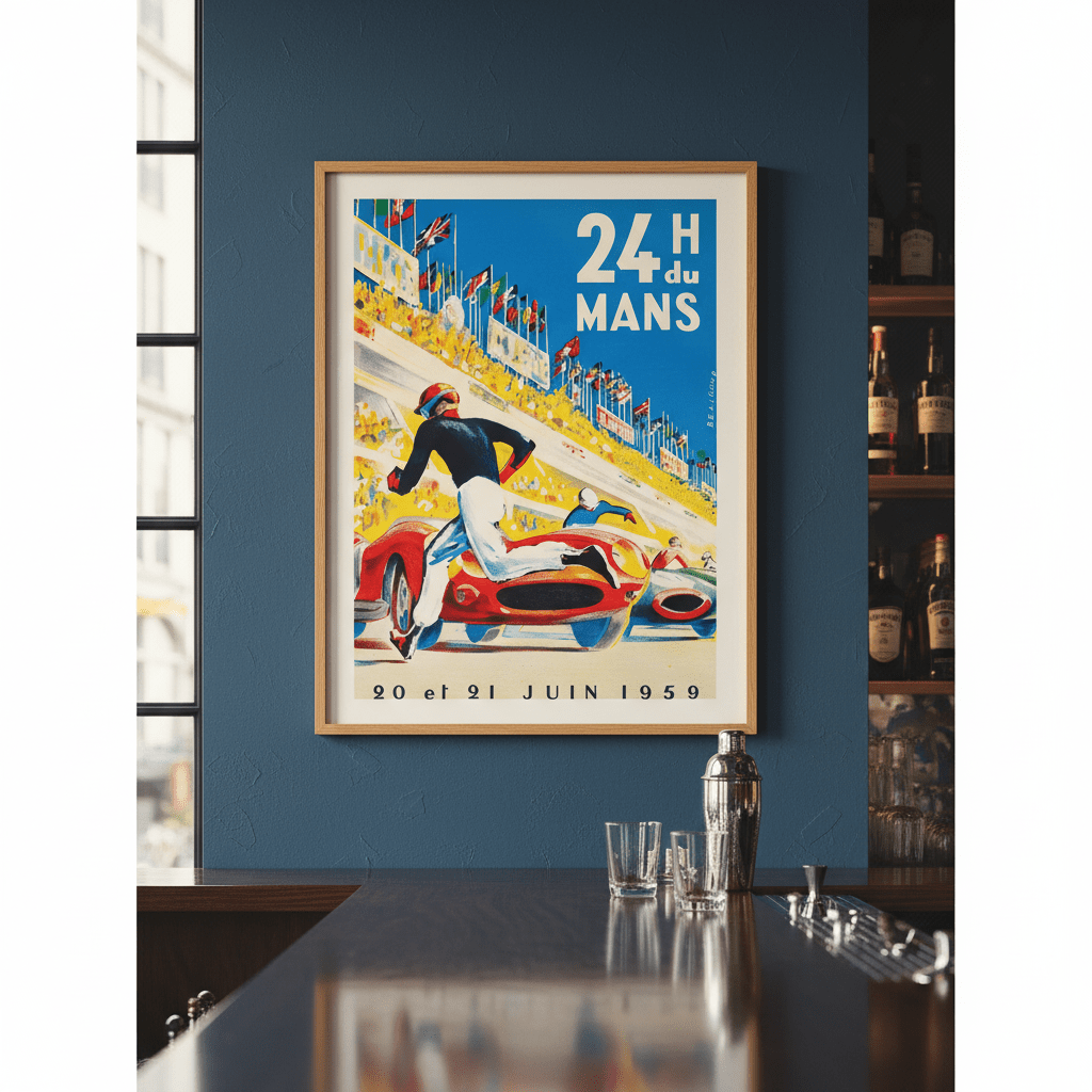 24 Hours of Le Mans 1959 Vintage Poster wall - art - picture - poster