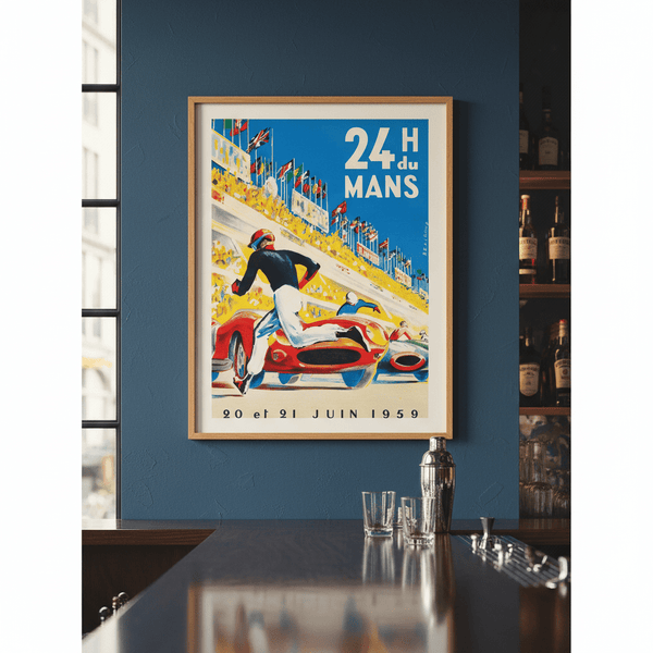 24 Hours of Le Mans 1959 Vintage Poster