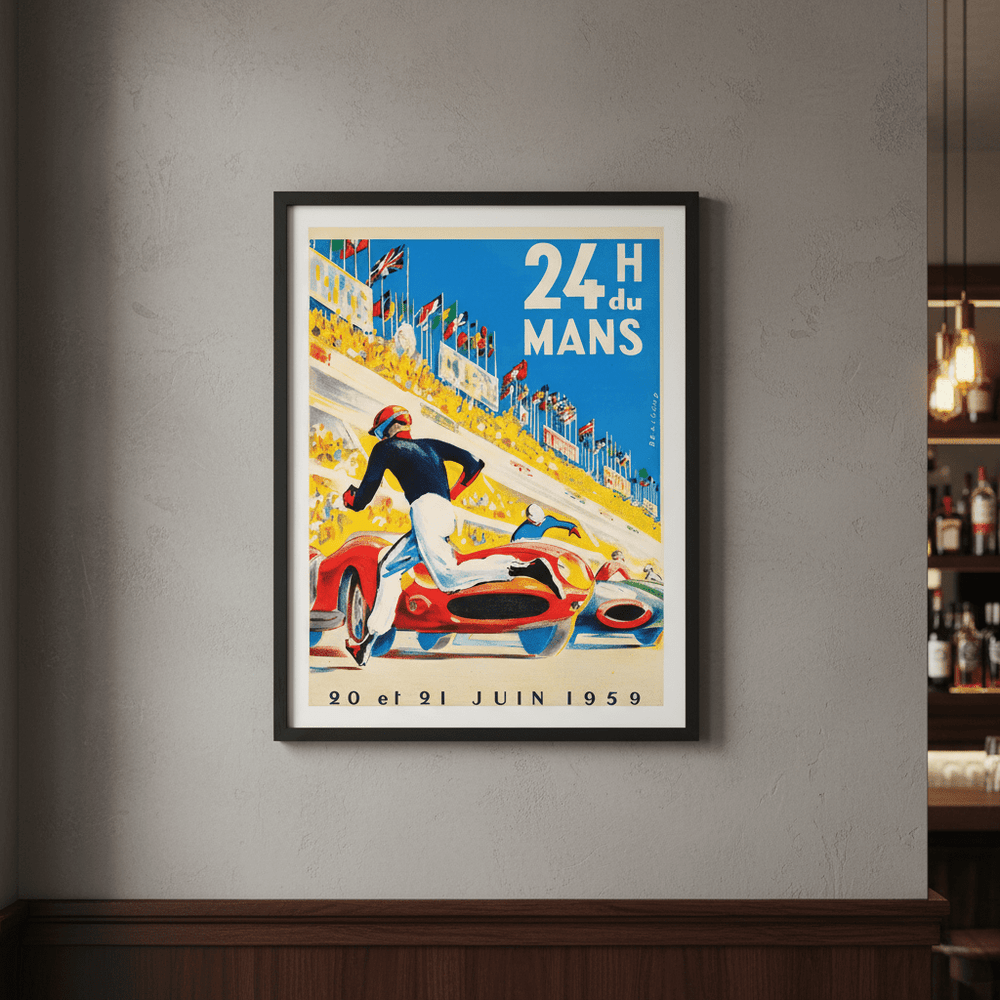 24 Hours of Le Mans 1959 Vintage Poster wall - art - picture - poster