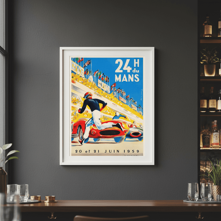 24 Hours of Le Mans 1959 Vintage Poster wall - art - picture - poster