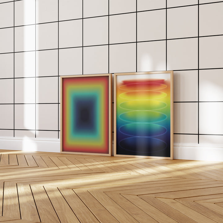 Prism Bloom Set of 2 Wall Art Prints