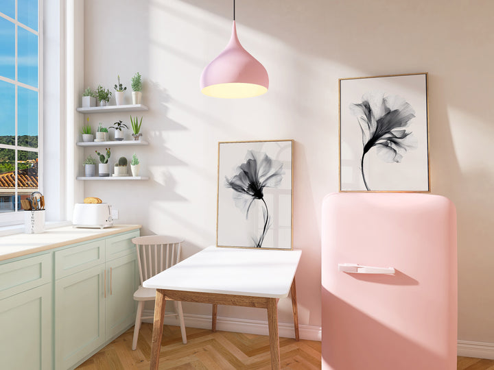 Swan Flower Set of 2 Abstract Prints