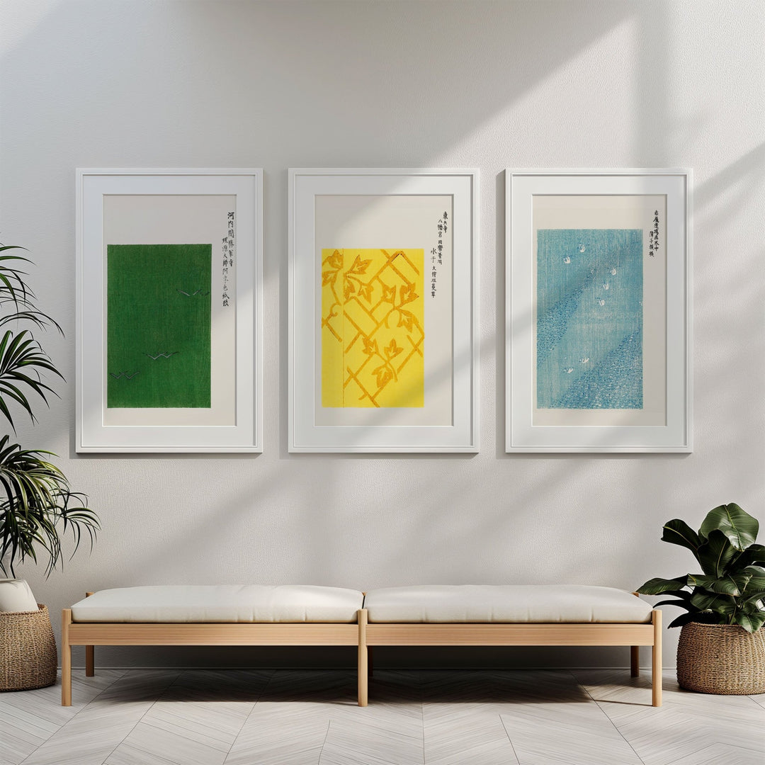 3 Japanese Matching Prints by Taguchi Tomoko - Style My Wall