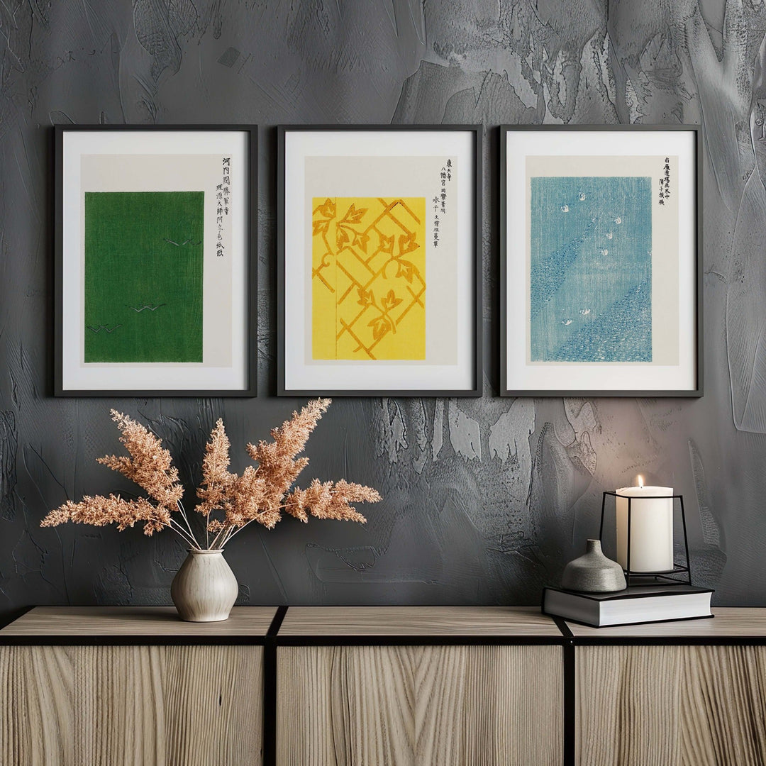 3 Japanese Matching Prints by Taguchi Tomoko - Style My Wall