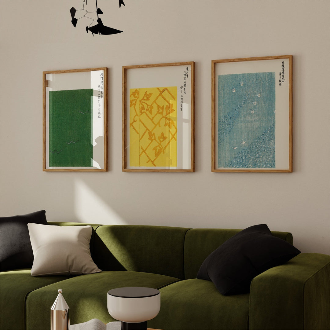 3 Japanese Matching Prints by Taguchi Tomoko - Style My Wall