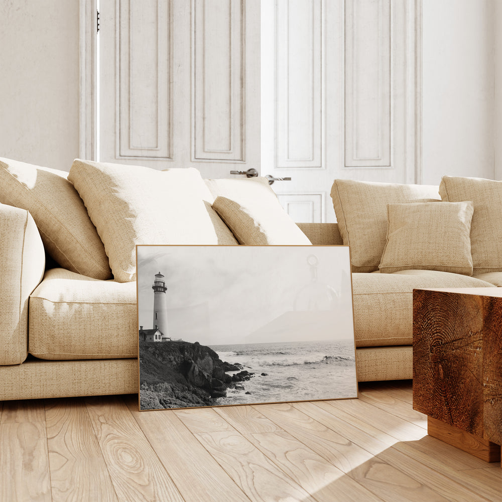 Coastal Lighthouse Photography Wall Art,livingroom,bedroom,timber border