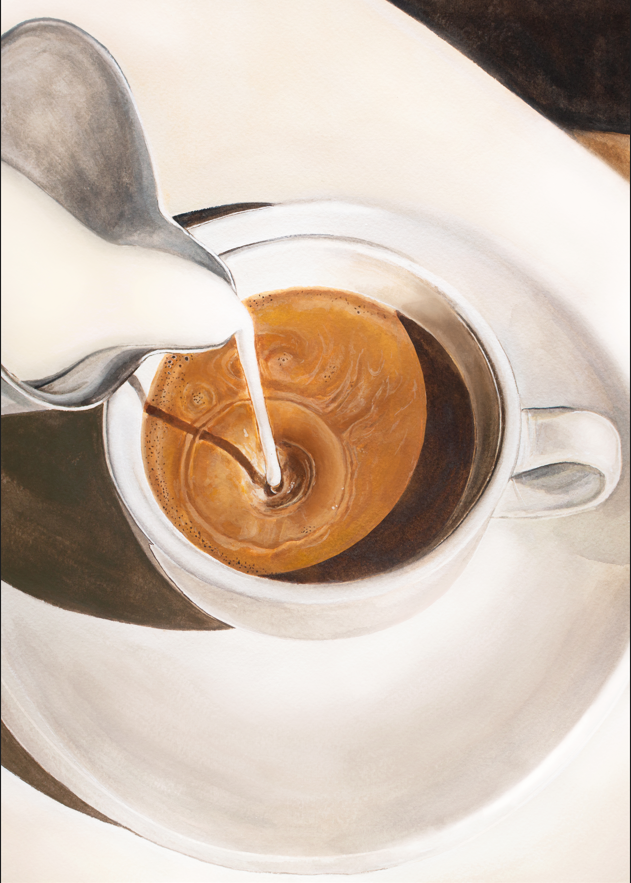 Morning Coffee Art Print by Julia Ockert