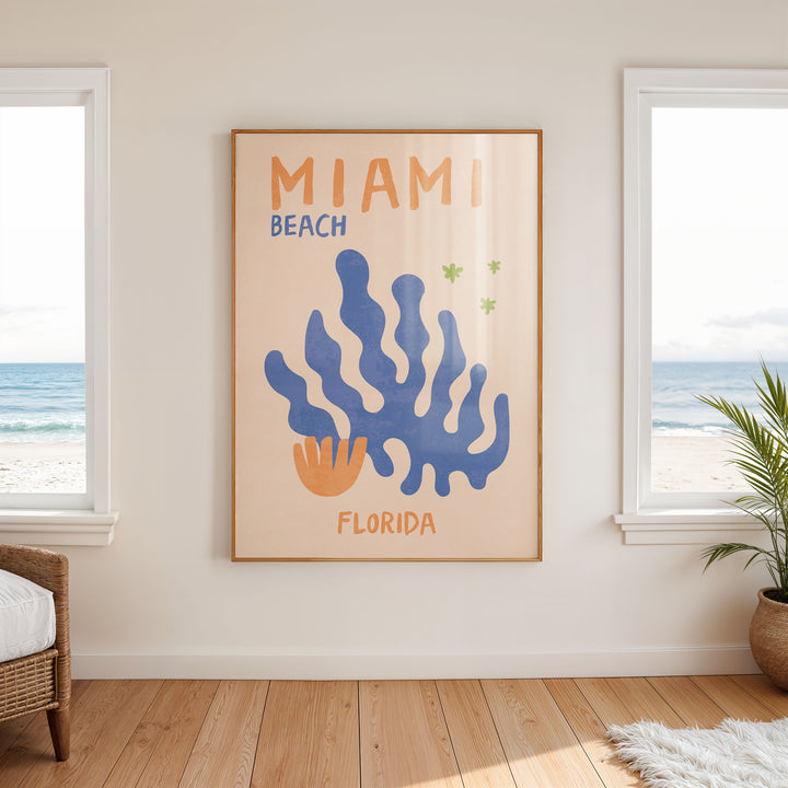 Miama Beach Florida,gallery wall,timber border