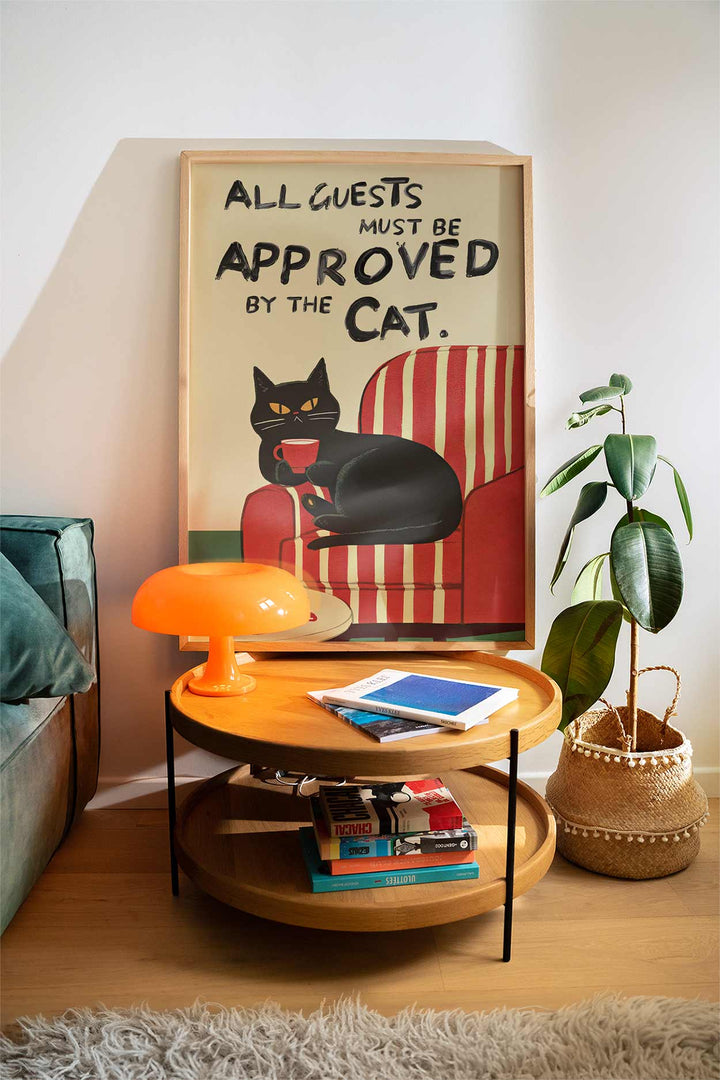 All Guests Must be Approved by the Cat Print