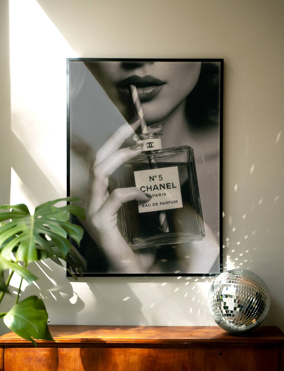 Chanel No.5 Drinking Perfume Vintage Photograph