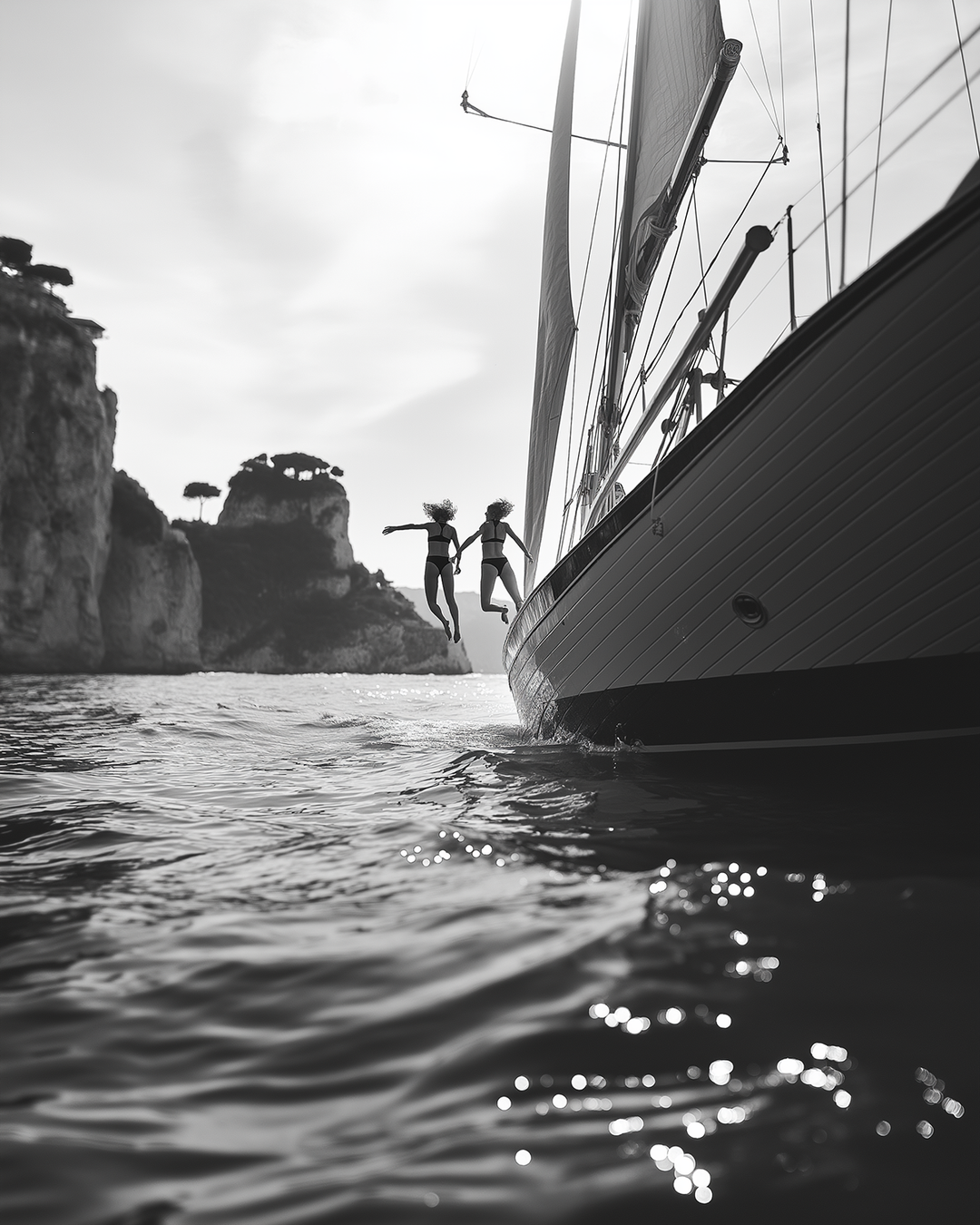 Amalfi Dreaming Ocean Jump Photograph,frame