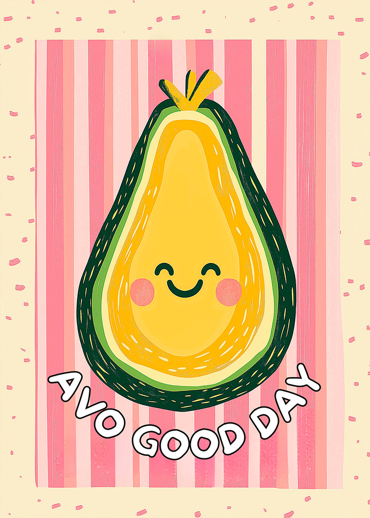 Avo Good Day Kitchen Wall Art,frame