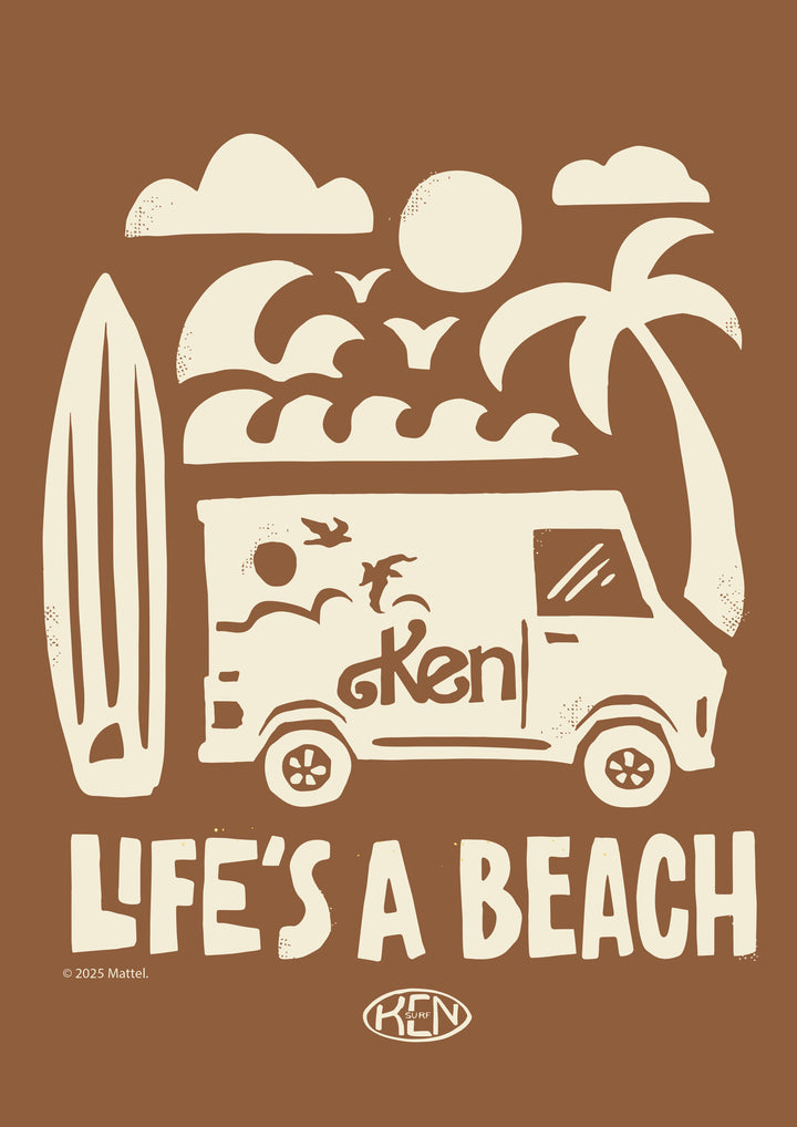 Barbie Life's a Beach Ken Print Frame