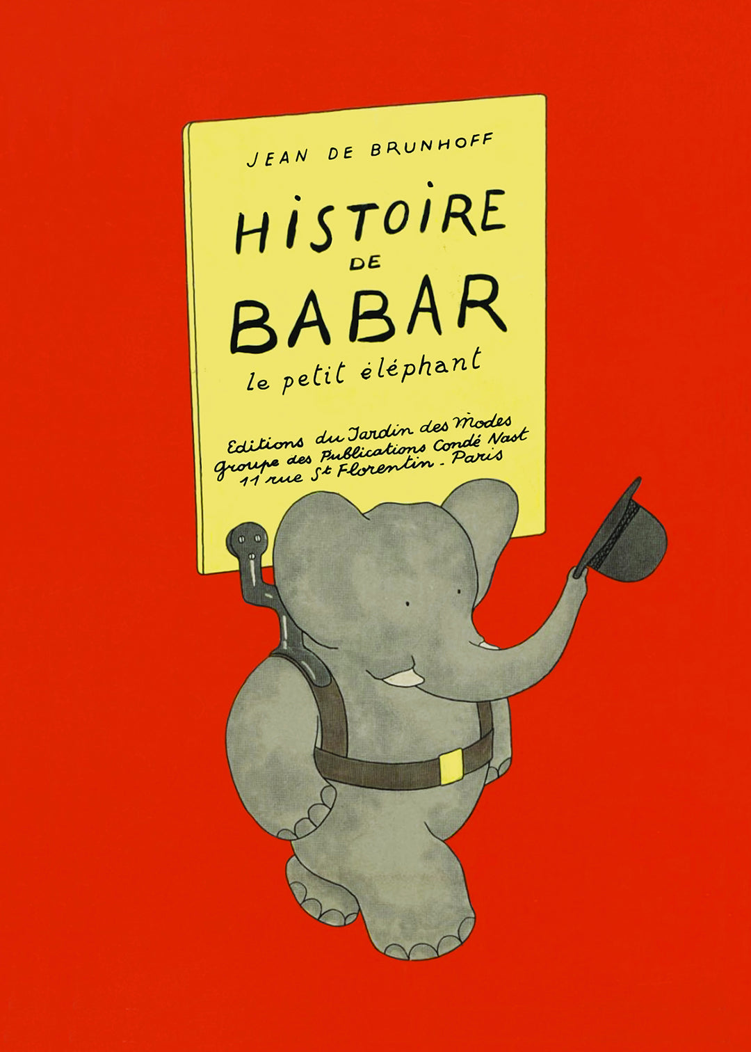 Babar Journey Red Kids Print,frame