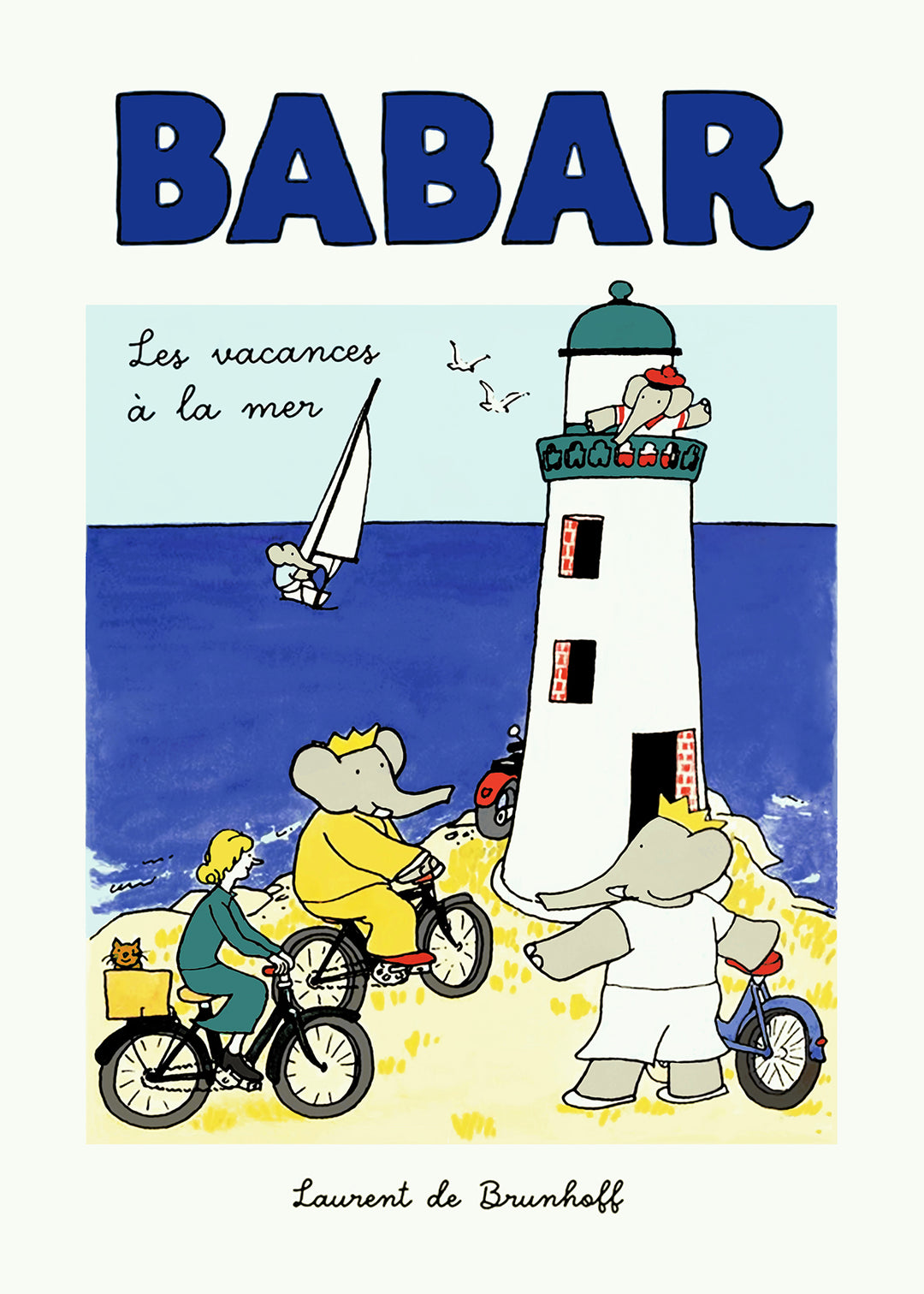 Babar Vacances Light House,study,frame