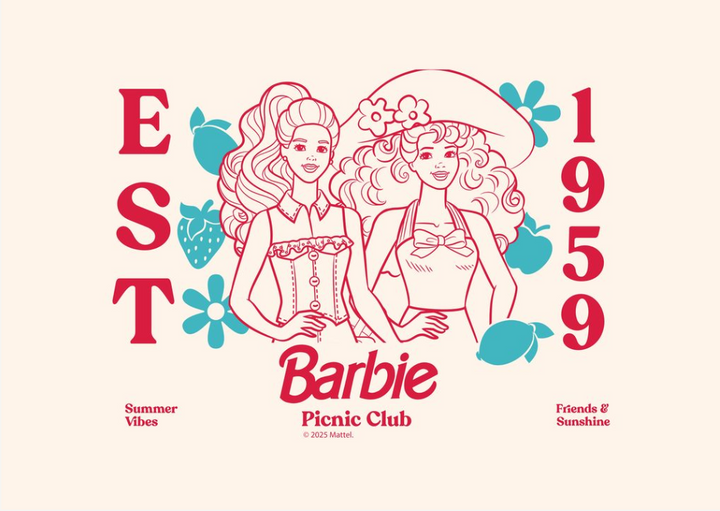 Barbie Picnic Club EST 1985,frame