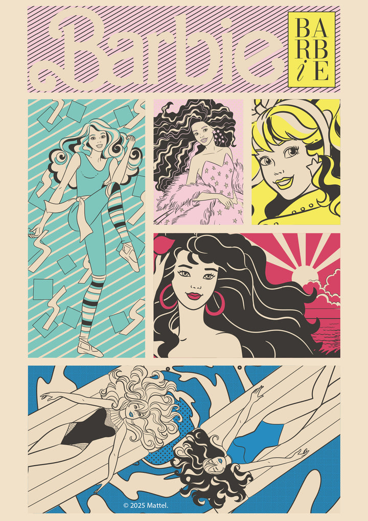 Barbie Retro Comic Print Frame