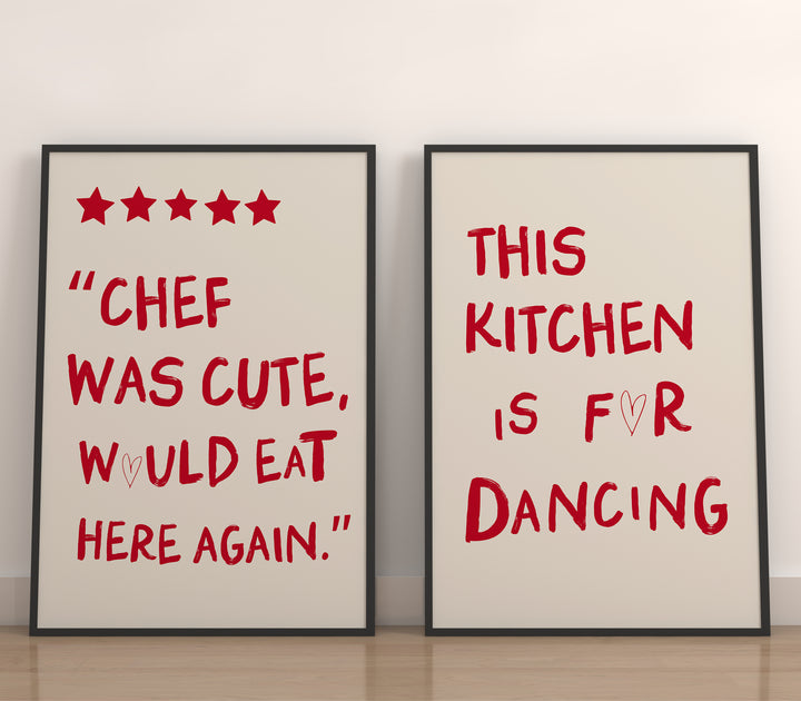 Kitchen Dancing Set of 2,living room,black border