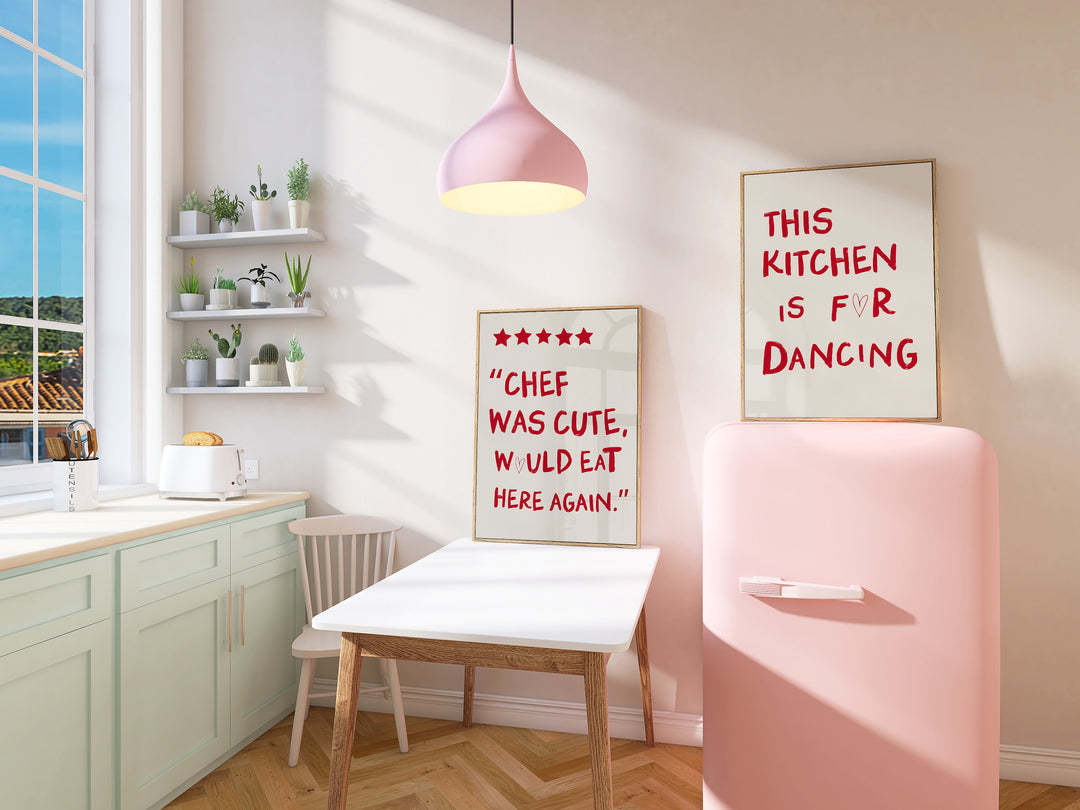 Kitchen Dancing Set of 2,kitchen,timber border