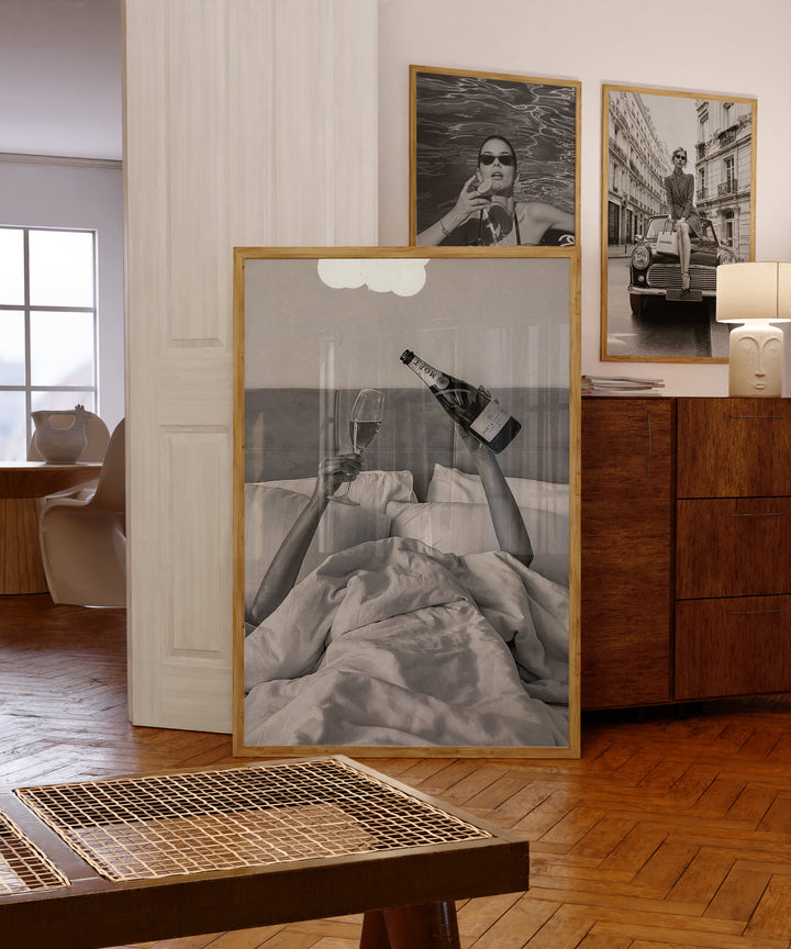 Fashion Modern Trio Wall Art Photography,gallery wall,timber border